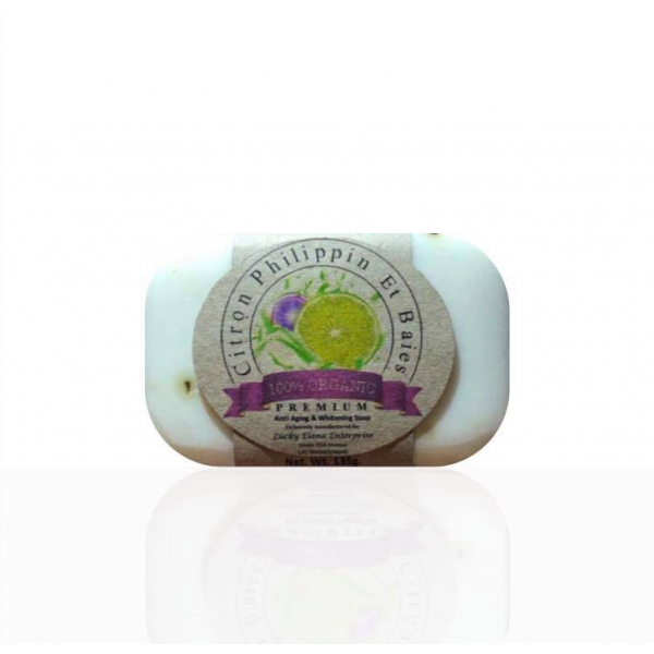 Premium Anti-Aging & Whitening Organic Grapeseed Citrus Soap 